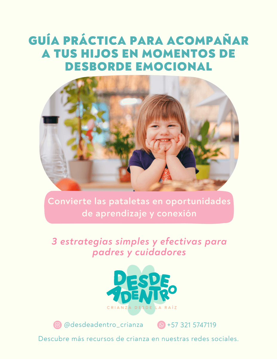Guía práctica para acompañar a tus hijos en momentos de desborde emocional